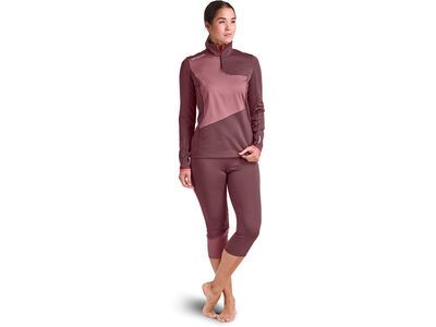 Ortovox Merino Fleece Light Zip Neck W, winetasting - Bild 3