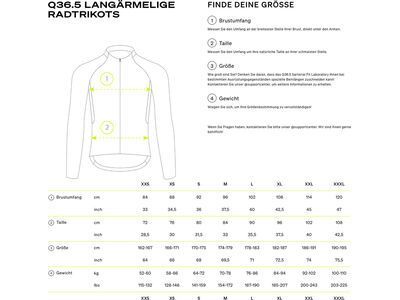 Q36.5 Gregarius Hybrid Light Aeroflow Long Sleeve Jersey, navy blue - Bild 3