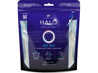 Finish Line Halo Hot Wax Lubricant - 600 g inkl. Kochbeutel