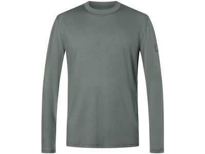 super.natural Casual Rib Bio J LS Herren, eucalyptus - Bild 1