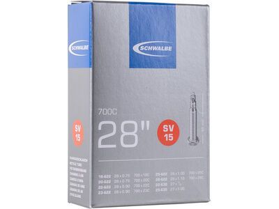 Schwalbe Schlauch SV 15 - 28 x 0.75-1.10 / 700 x 18-28C / 40 mm