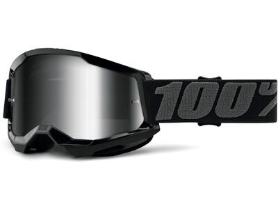 100% Strata 2 Goggle - Mirror Silver, black