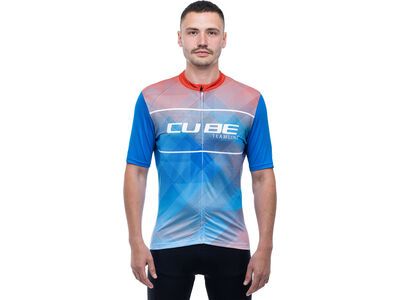 Cube Teamline Trikot CMPT kurzarm, white´n´blue´n´red - Bild 3