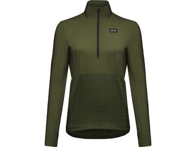 GOREWEAR TrailKPR Hybrid 1/2-Zip Damen, utility green