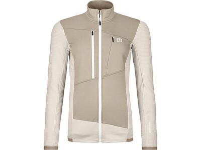 Ortovox Merino Fleece Grid Jacket W, white chalk