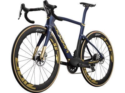 Pinarello Dogma F Red AXS 2x12 / ZIPP WH454 NSW Gold Decal, Team Q36.5 Replica - Bild 3