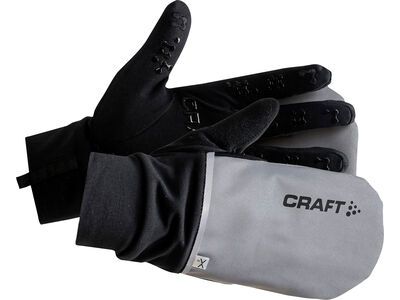 Craft Hybrid Weather Glove, silver/black - Bild 2