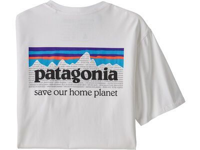 Patagonia Men's P-6 Mission Organic T-Shirt, white