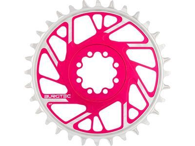 Burgtec 3 mm Offset Thick Thin Chainring SRAM 8-Bolt, toxic barbie pink - Bild 9