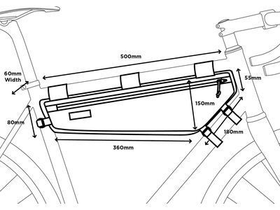 Restrap Frame Bag - 4.5 L, black - Bild 8