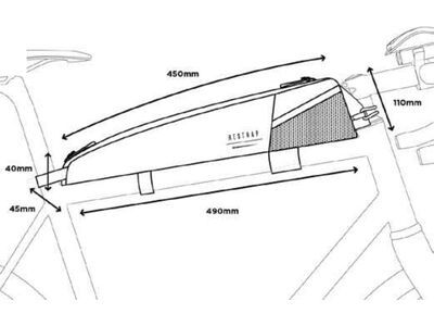 Restrap Race Top Tube Bag - 2 L, black - Bild 9