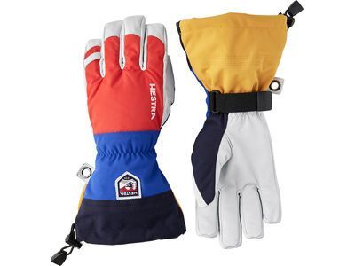Hestra Army Leather Heli Ski 5 Finger, light red multi - Bild 1