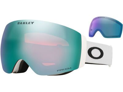 Oakley Flight Deck Pro M, Prizm Snow Sapphire Iridium & Iced / matte white