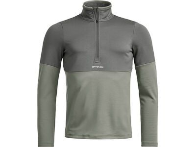 Ortovox Fleece Light Zip Neck M, green sage - Bild 1