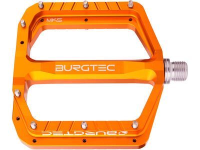 Burgtec Penthouse Flat MK5 Pedals, iron bro orange