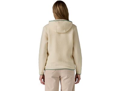 Patagonia Women's Retro Pile Hoody, natural w/ellwood green - Bild 3