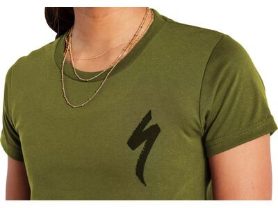 Specialized S-Logo T-Shirt Damen kurzarm, olive green - Bild 5