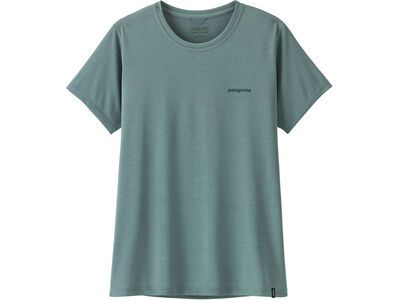 Patagonia Women's Capilene Cool Daily Shirt - Boardshort Logo blue sage/light blue sage x-dye