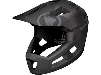 Endura SingleTrack Full Face Helm MIPS, schwarz