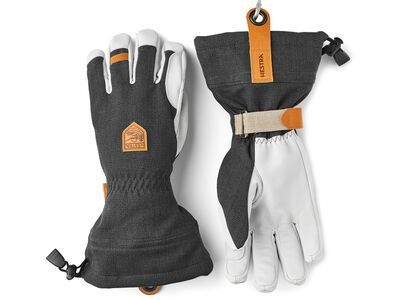 Hestra Army Leather Patrol Gauntlet 5 Finger charcoal