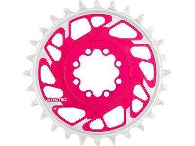 Burgtec 3 mm Offset Thick Thin Chainring SRAM 8-Bolt toxic barbie pink