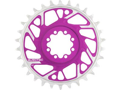 Burgtec 3 mm Offset Thick Thin Chainring SRAM 8-Bolt, purple rain - Bild 5