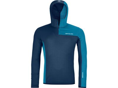 Ortovox Merino Fleece Light Grid ZN Hoody M, deep ocean