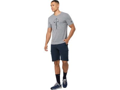 super.natural Vintage Bike Tee Herren, cashmere grey melange/blueberry/vintage khaki melange - Bild 3