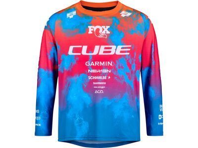 Cube MTB Trikot Rookie X Actionteam langarm, blue´n´pink´n´orange - Bild 1