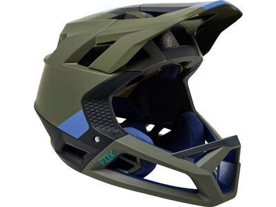Fox Proframe Helmet Blocked, olive green