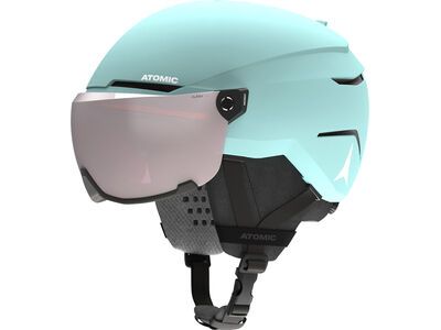 Atomic Savor Visor JR, Silver Flash / turquoise