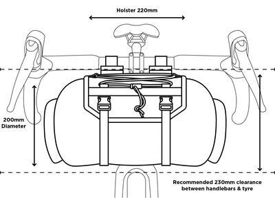 Restrap Bar Bag - 14 L, black - Bild 6
