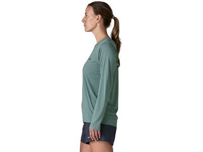 Patagonia Women's Long-Sleeved Capilene Cool Daily Shirt - Boardshort Logo, blue sage/light blue sage x-dye - Bild 4