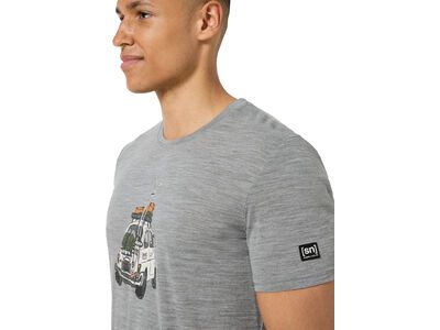 super.natural M Carski Tee, cashmere grey melange/various - Bild 5