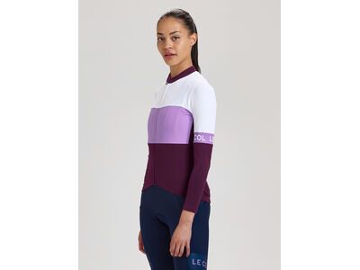 Le Col Womens Sport Tricolour Long Sleeve Jersey, purple/orchid/white - Bild 3
