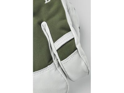Hestra Army Leather Heli Ski 3 Finger, olive - Bild 2
