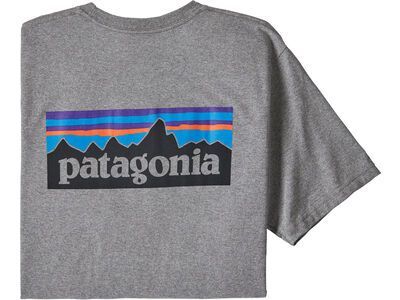 Patagonia Men's P-6 Logo Responsibili-Tee gravel heather