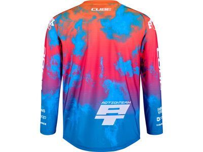 Cube MTB Trikot Rookie X Actionteam langarm, blue´n´pink´n´orange - Bild 2