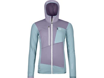 Ortovox Merino Fleece Grid Hoody W, glacier grey