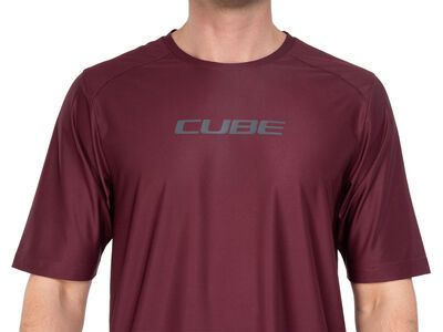 Cube Funktionsshirt kurzarm, bordeaux - Bild 3