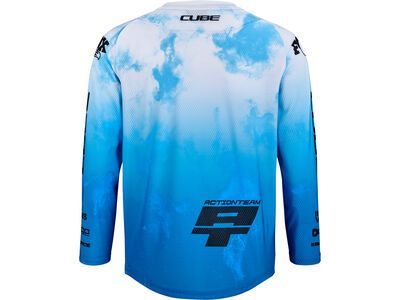 Cube MTB Trikot Rookie X Actionteam langarm, topas blue - Bild 2