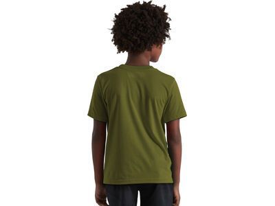 Specialized Wordmark T-Shirt Kinder kurzarm, olive green - Bild 5