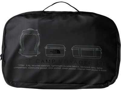 The North Face Base Camp Voyager Duffel 32L, tnf black/asphalt grey - Bild 5