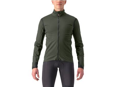 Castelli Alpha Ultimate Insulated Jacke military green/black-electric
