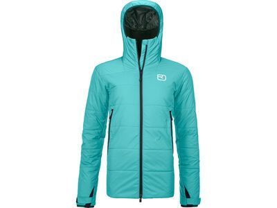 Ortovox Swisswool Black Zinal Jacket W, ice waterfall