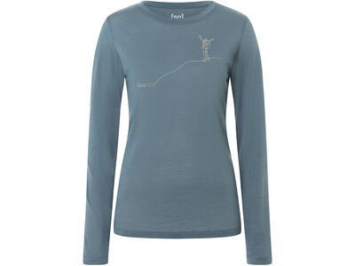 super.natural Bergglück LS Damen, stormy weather/feather grey - Bild 1