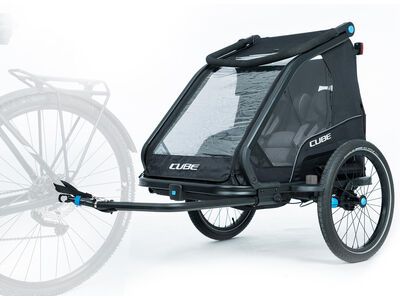 Cube Kinder Fahrradanhänger Double CMPT, black - Bild 8