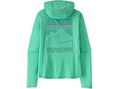 Patagonia Women's Capilene Cool Sun Hoody - Peak Visions, aqua stone/early teal x-dye - Bild 2