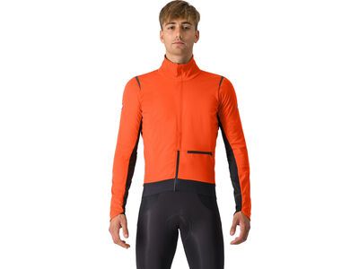 Castelli Alpha Doppio RoS Jacket brilliant orange/black reflex