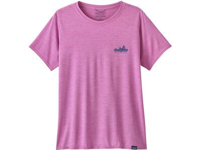 Patagonia Women's Cap Cool Daily Graphic Shirt 73 Skyline brisk purple x-dye